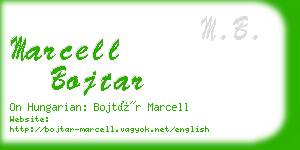 marcell bojtar business card